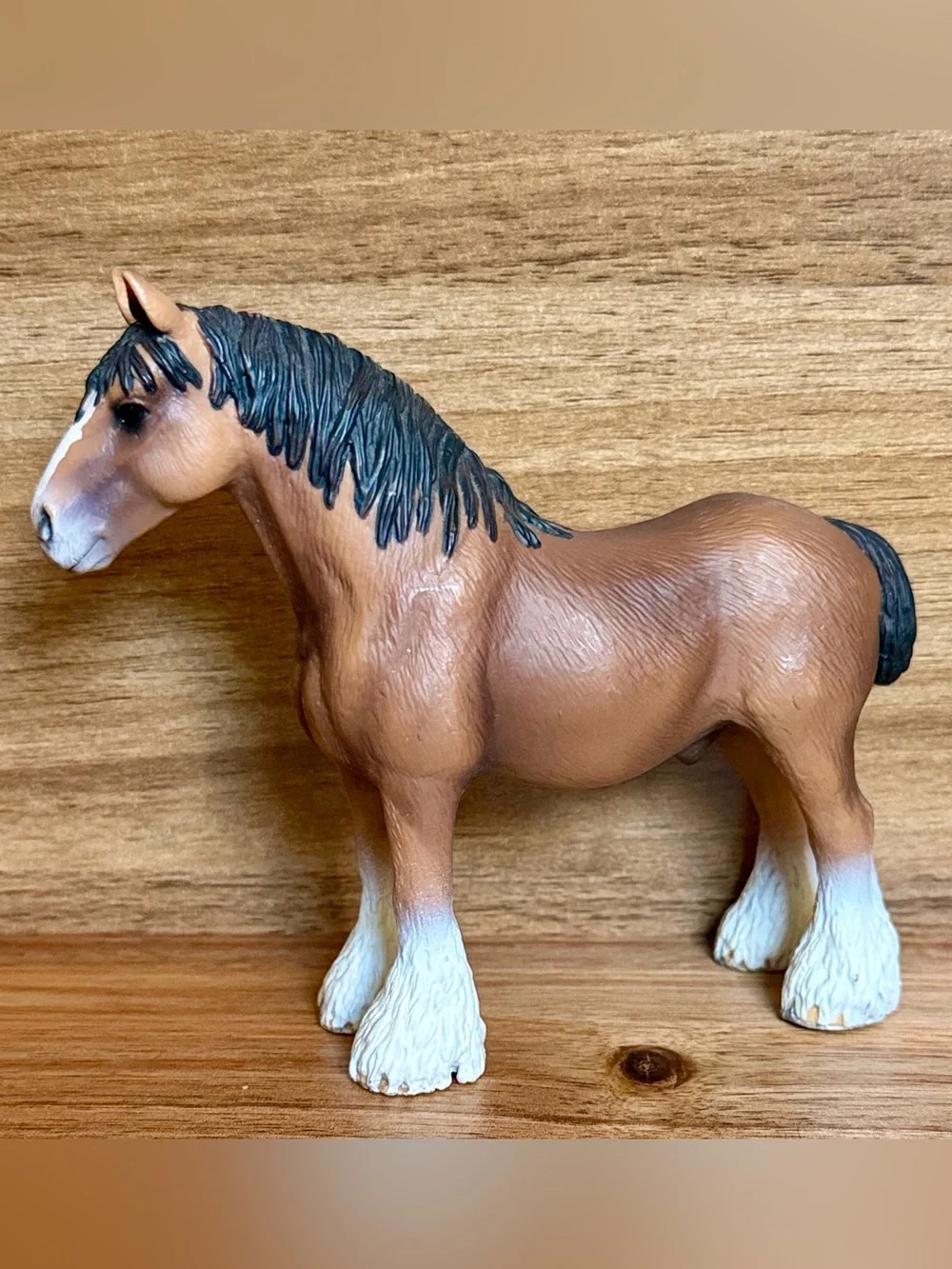 Retired 2009 Schleich Clydesdale Stallion Toy Figurine (#13670)